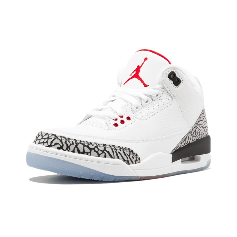 Jordan Air Jordan 3 retro free throw line white cement 2018 - вид с внутренней стороны
