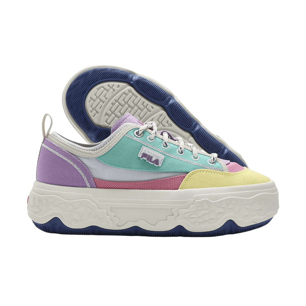 FILA ROCK Yellow Blue - вид сзади
