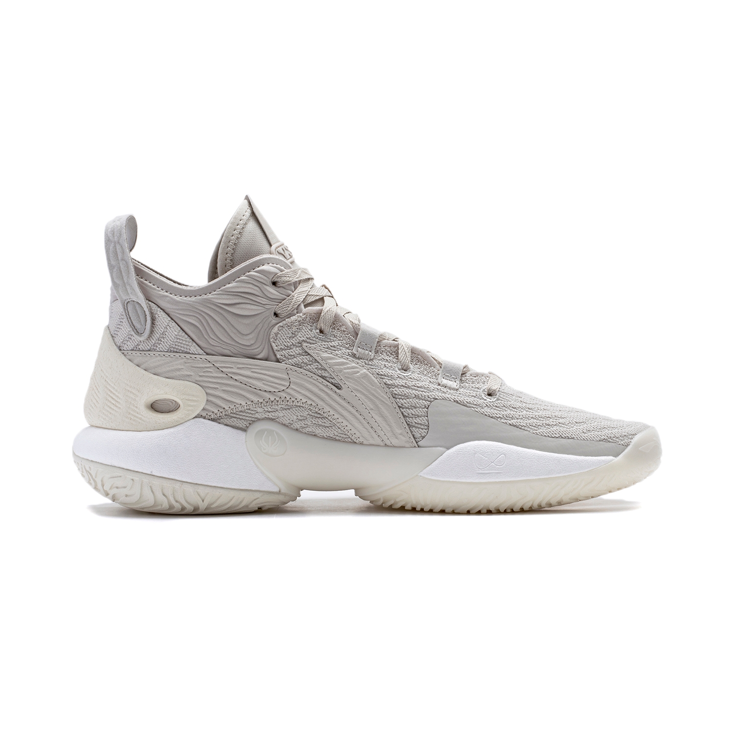 Li-Ning YuShuai 18 Moonlight Gray/Dawn Gray - view from the inside