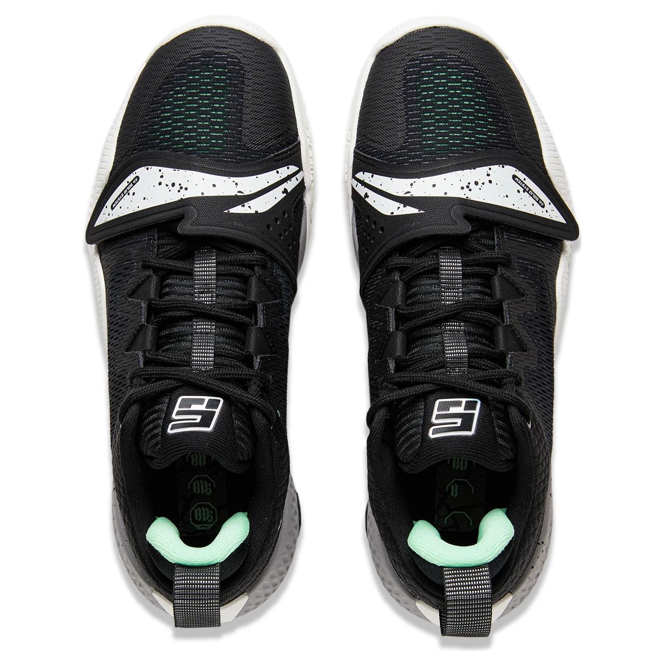 Li-Ning Rage 2 Black White - вид сзади