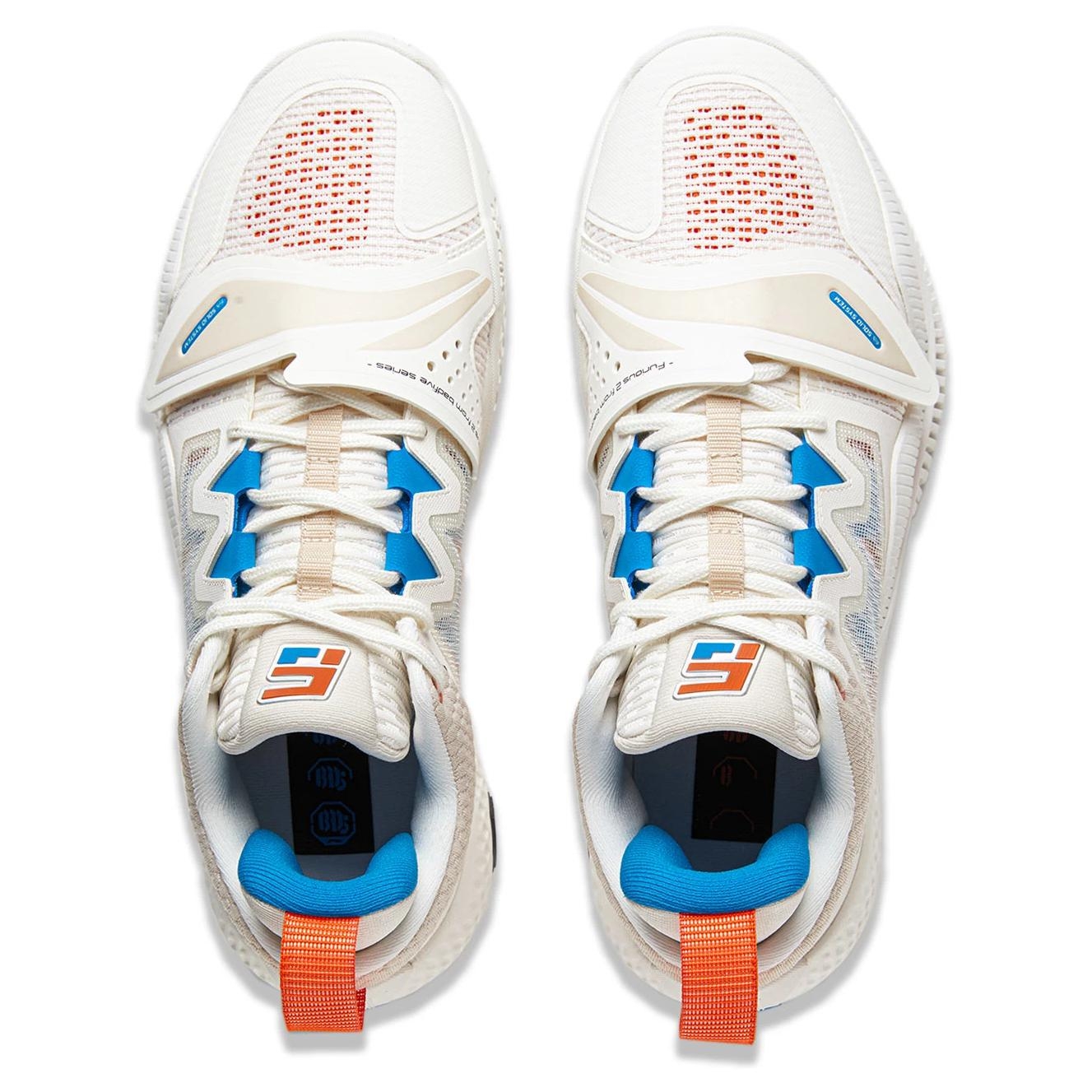 Li-Ning Rage 2 White Orange Blue - вид сзади