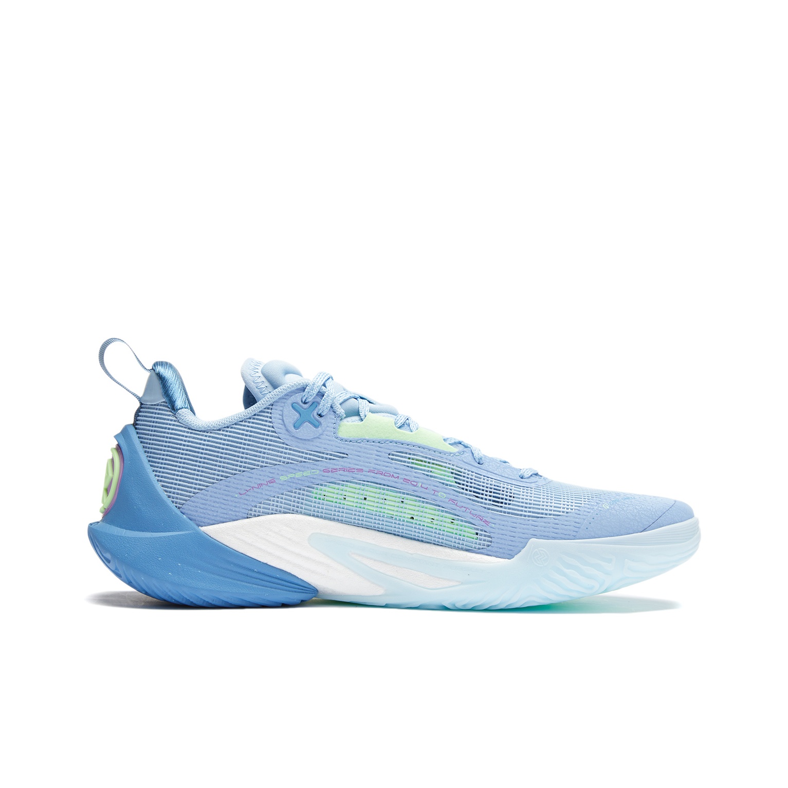Li-Ning Speed 10 Aurora Blue - вид с внутренней стороны