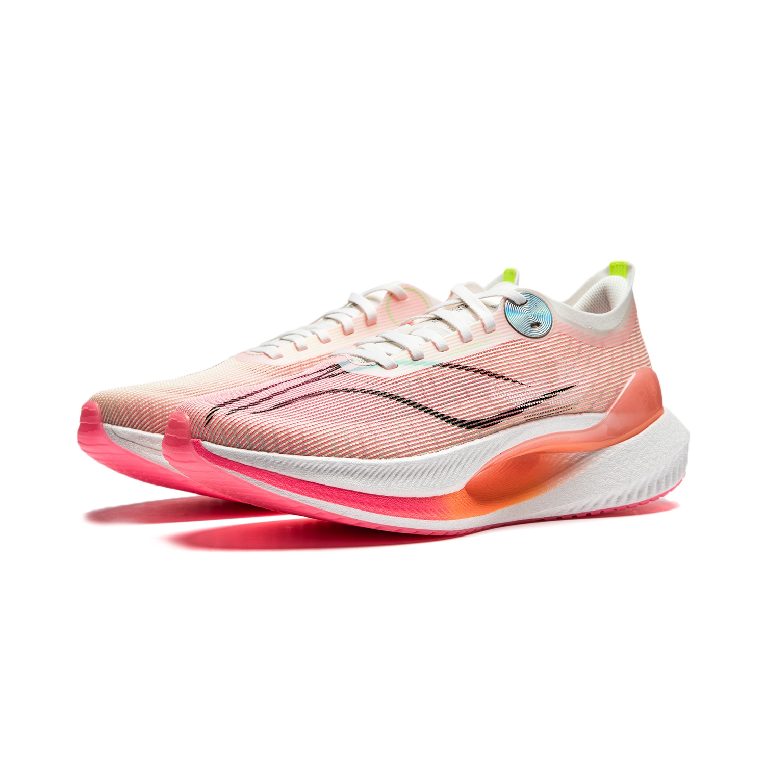 Li-Ning Jueying 2 Essential Ivory/Fluorescent Rose Pink - вид спереди