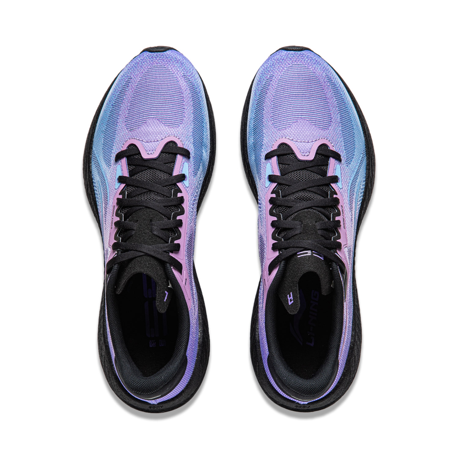 Li-Ning WuShi 5S 4.0 Light Purple/Fluorescent Star Purple/Bright Sky Blue - вид сзади