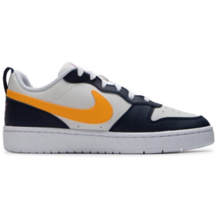 Nike Court Borough Recraft 'White Navy Gold' GS - вид спереди