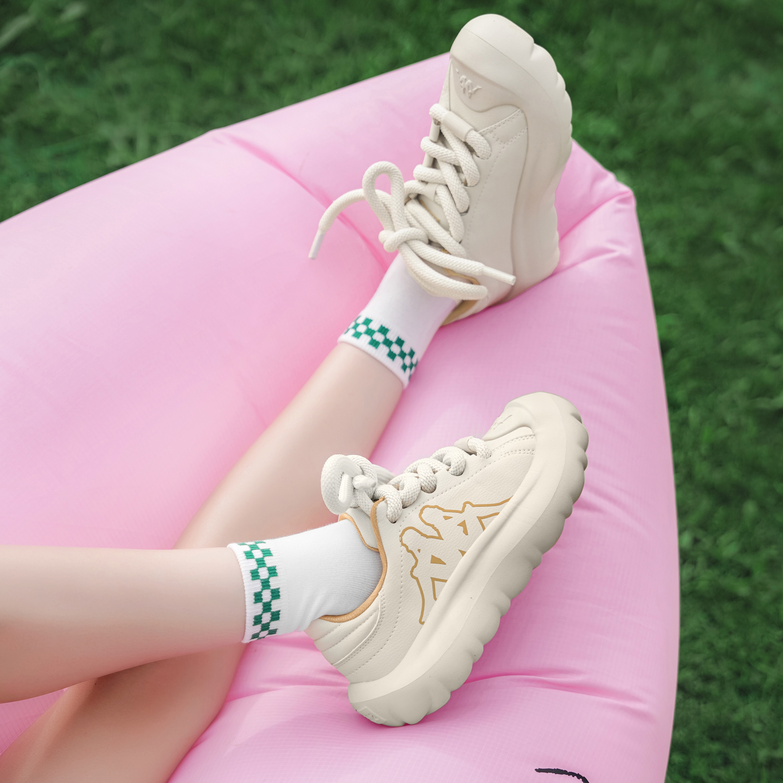 Kappa Beige Yellow - вид спереди